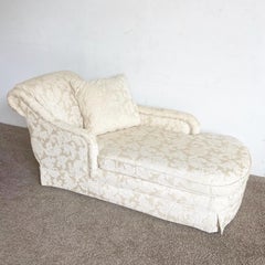 Regency Cream Fabric Chaise Lounge