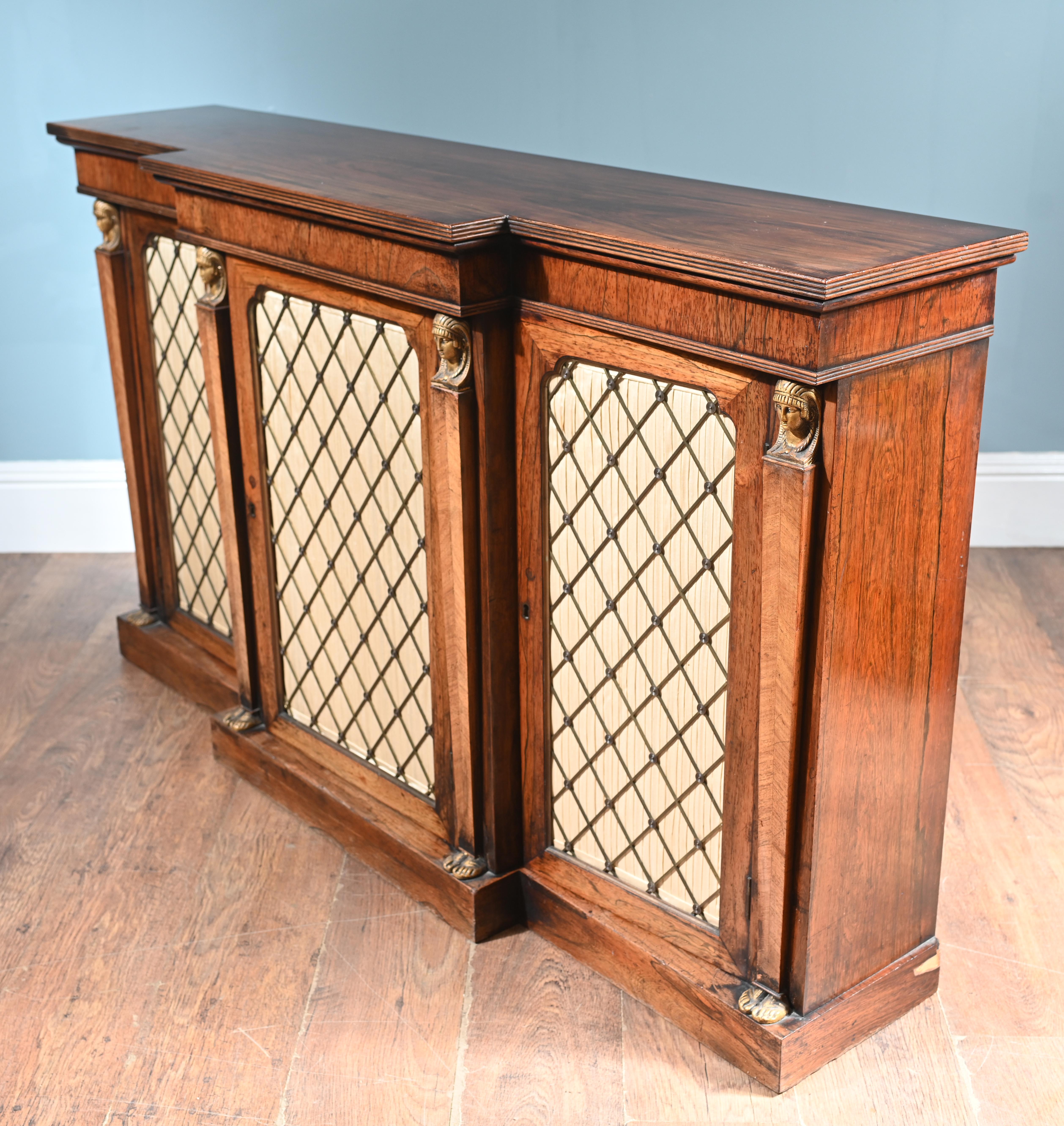 Regency Credenza Breakfront Side Cabinet 1815 For Sale 2