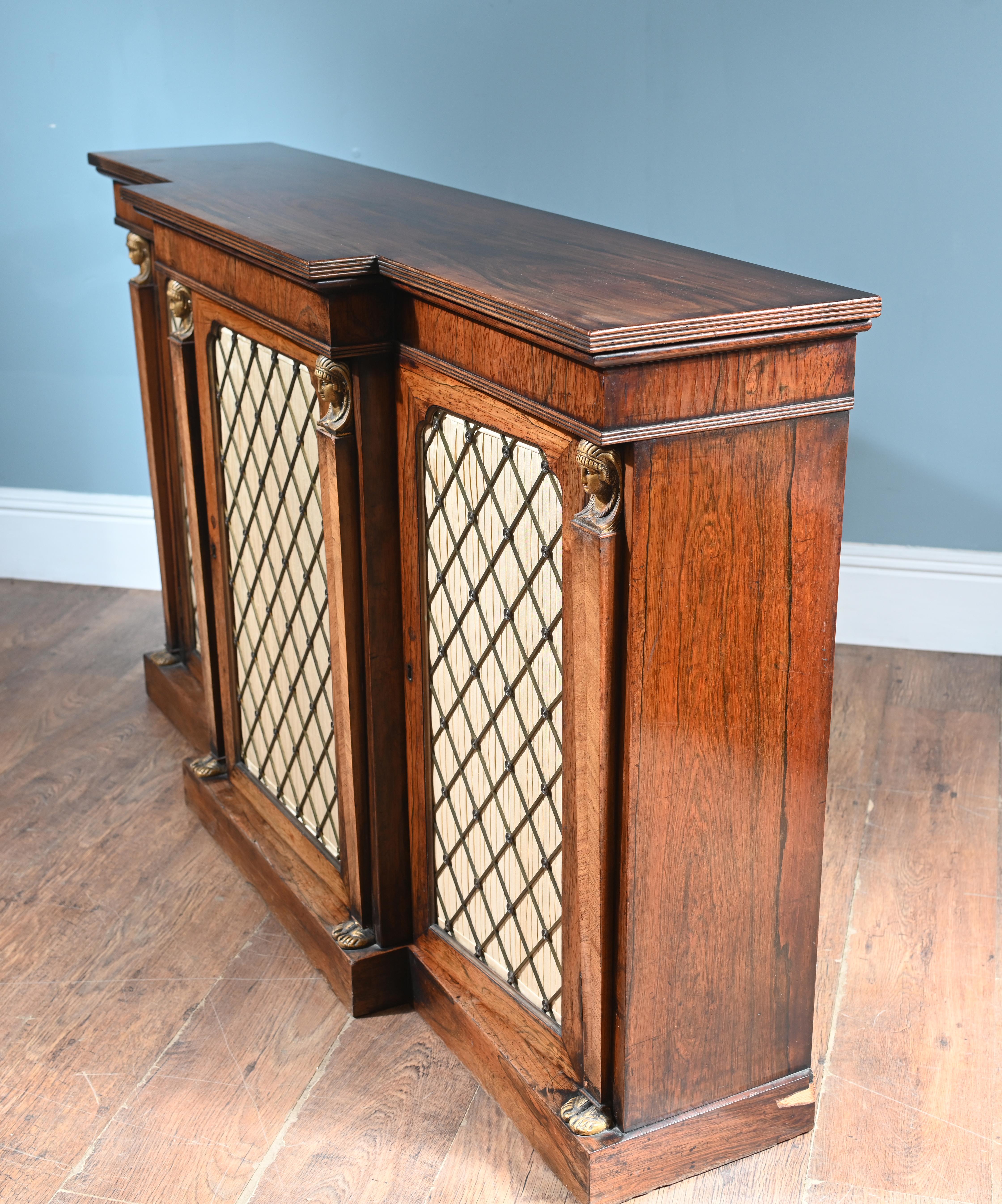 Regency Credenza Breakfront Side Cabinet 1815 For Sale 3