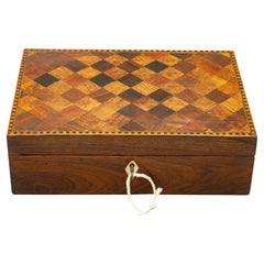 Regency Cube Marquetry Box