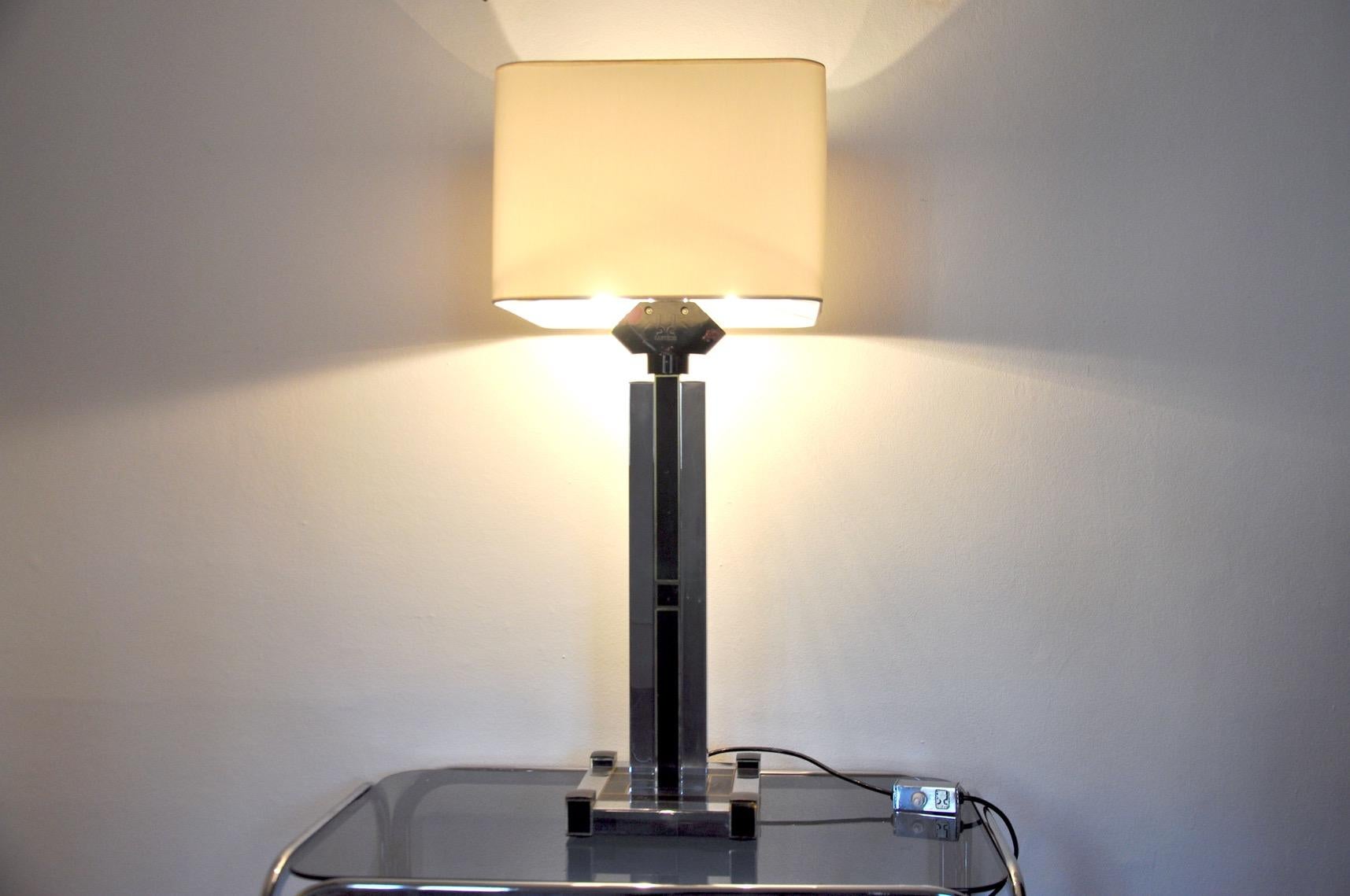 Italian Regency Cubic Table Lamp by BD Lumica, Italy, 1980 For Sale
