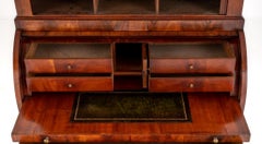 Regency Cylinder Desk Mahogany Furniture, 19th Century