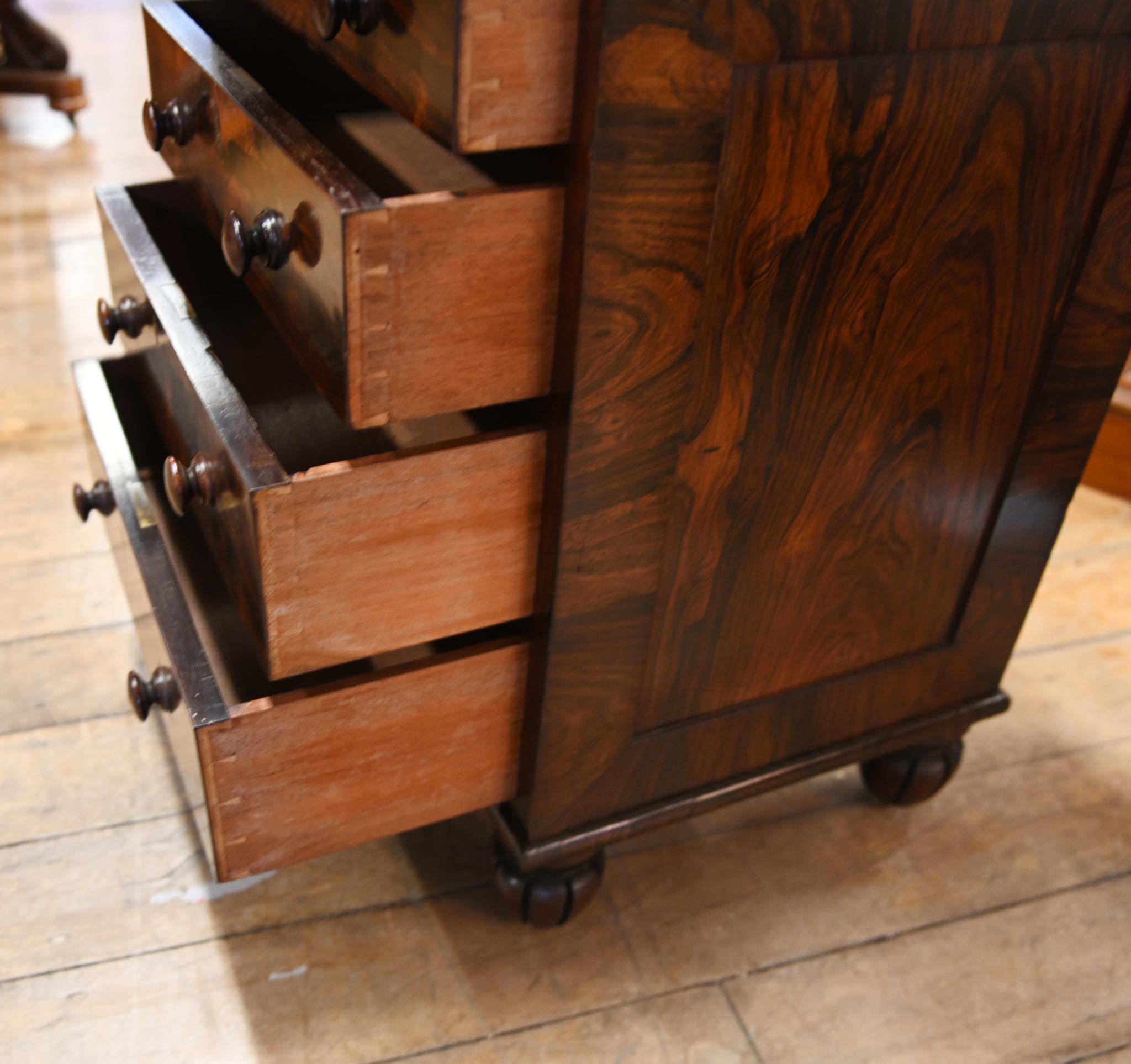 Wood Regency Davenport Desk After Gillows Slide Top 1820 For Sale
