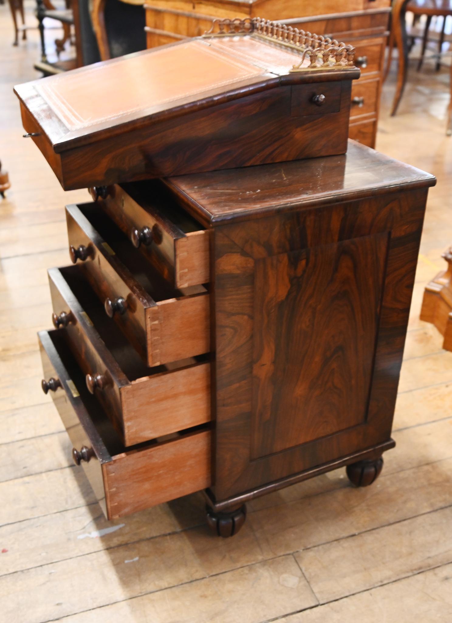 Regency Davenport Desk After Gillows Slide Top 1820 For Sale 2