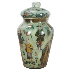 Antique Regency Decalcomania Vase