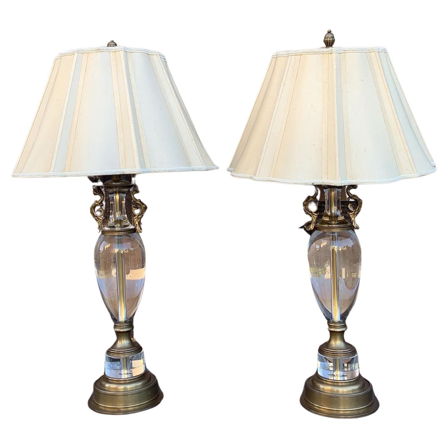 Regency Decorative Crafts 5585 Sainsbury Figural Table Lamp with Shade - Pair For Sale