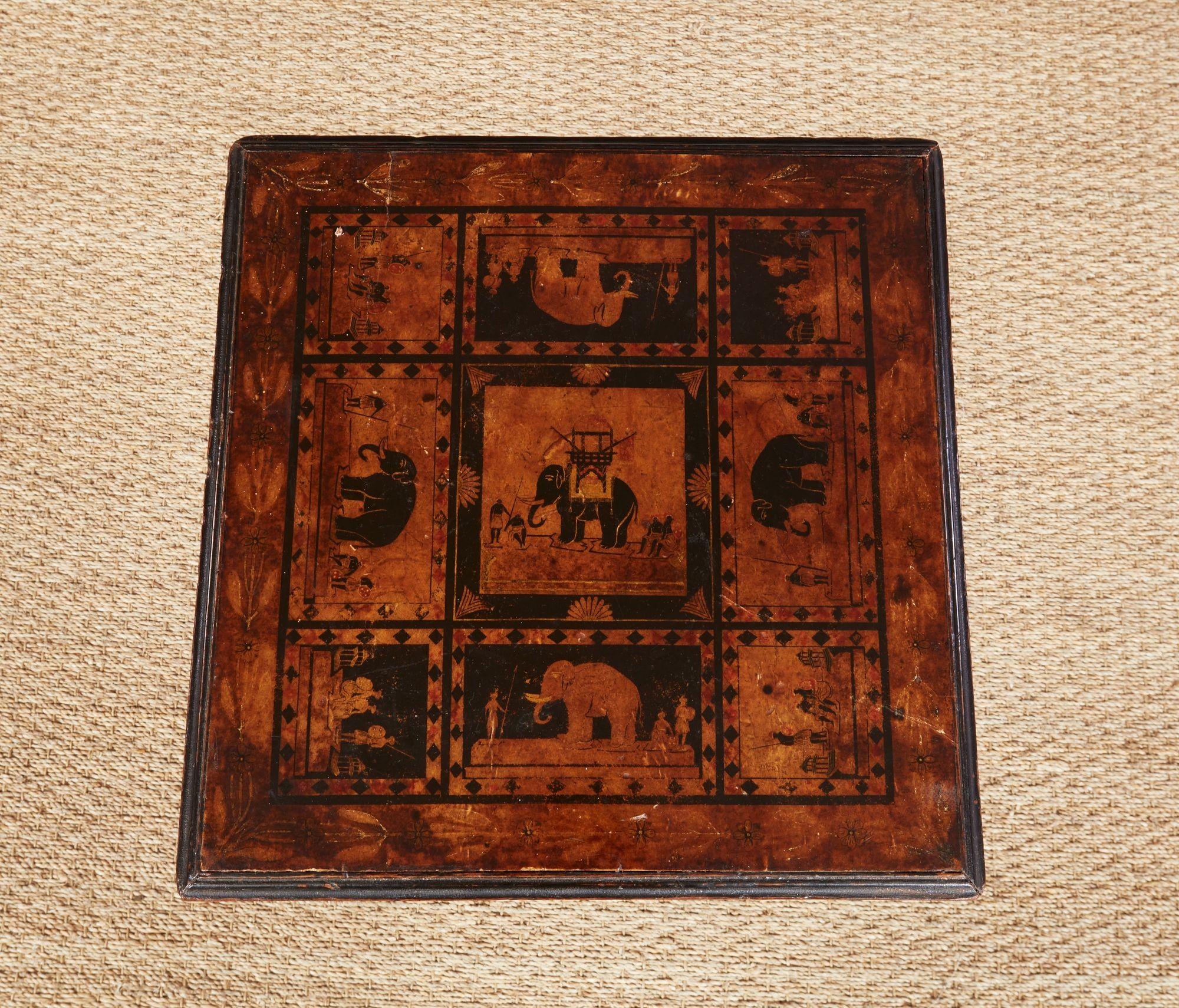 English Regency Decoupage Tripod Table