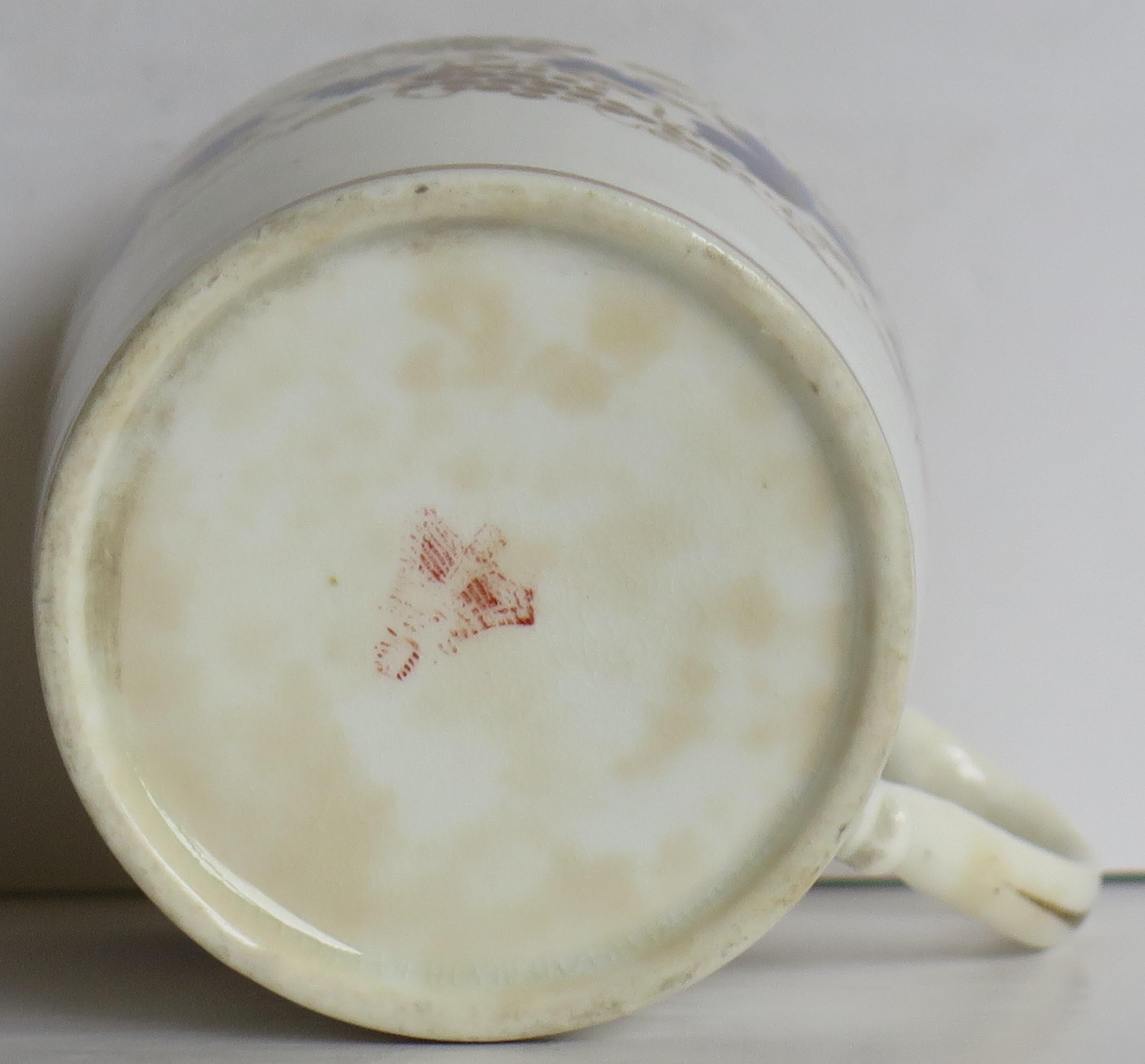 Canne à café en porcelaine de Derby de style Régence peinte à la main en patine de vigne traînante, vers 1825 en vente 9