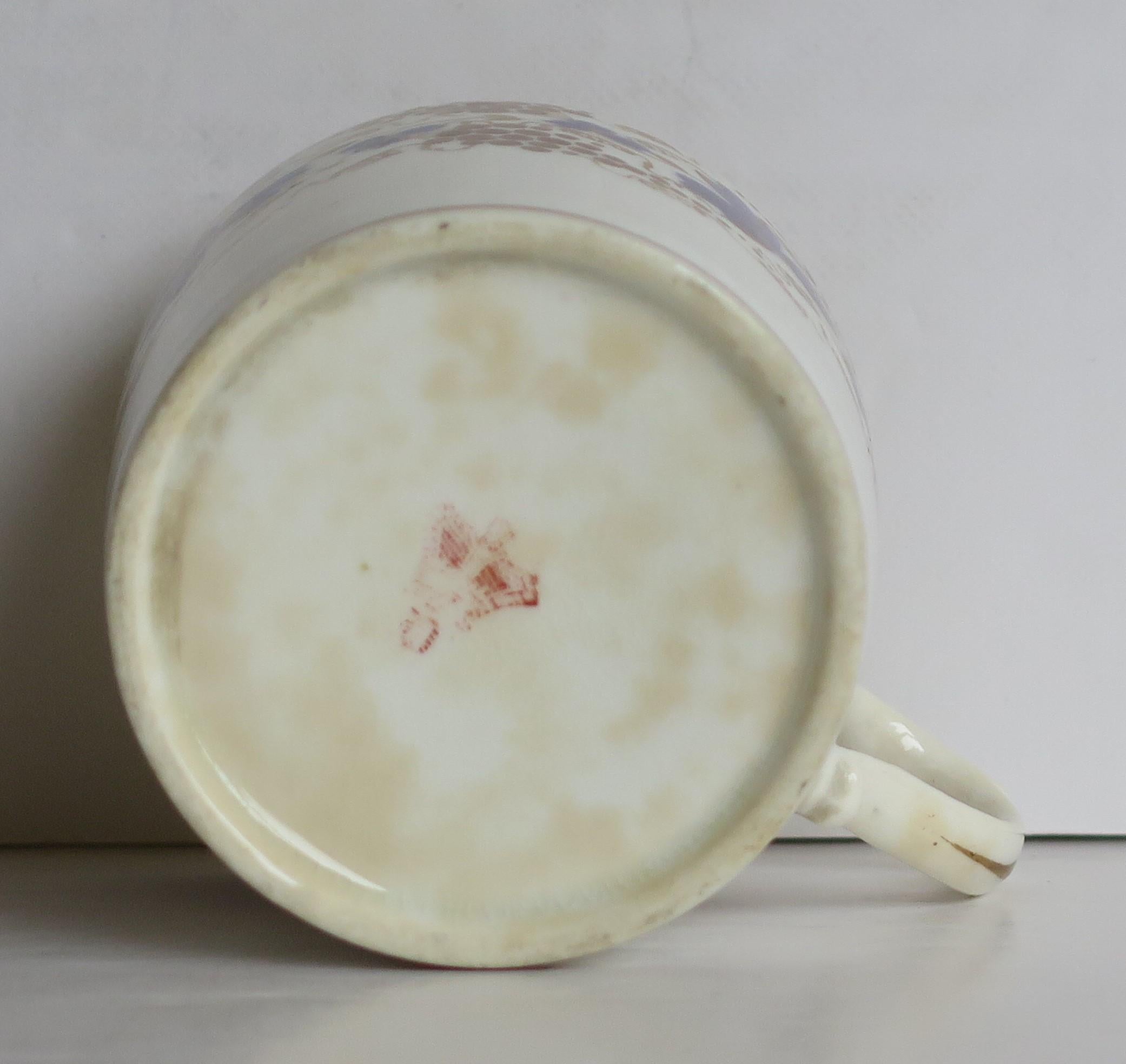 Canne à café en porcelaine de Derby de style Régence peinte à la main en patine de vigne traînante, vers 1825 en vente 10