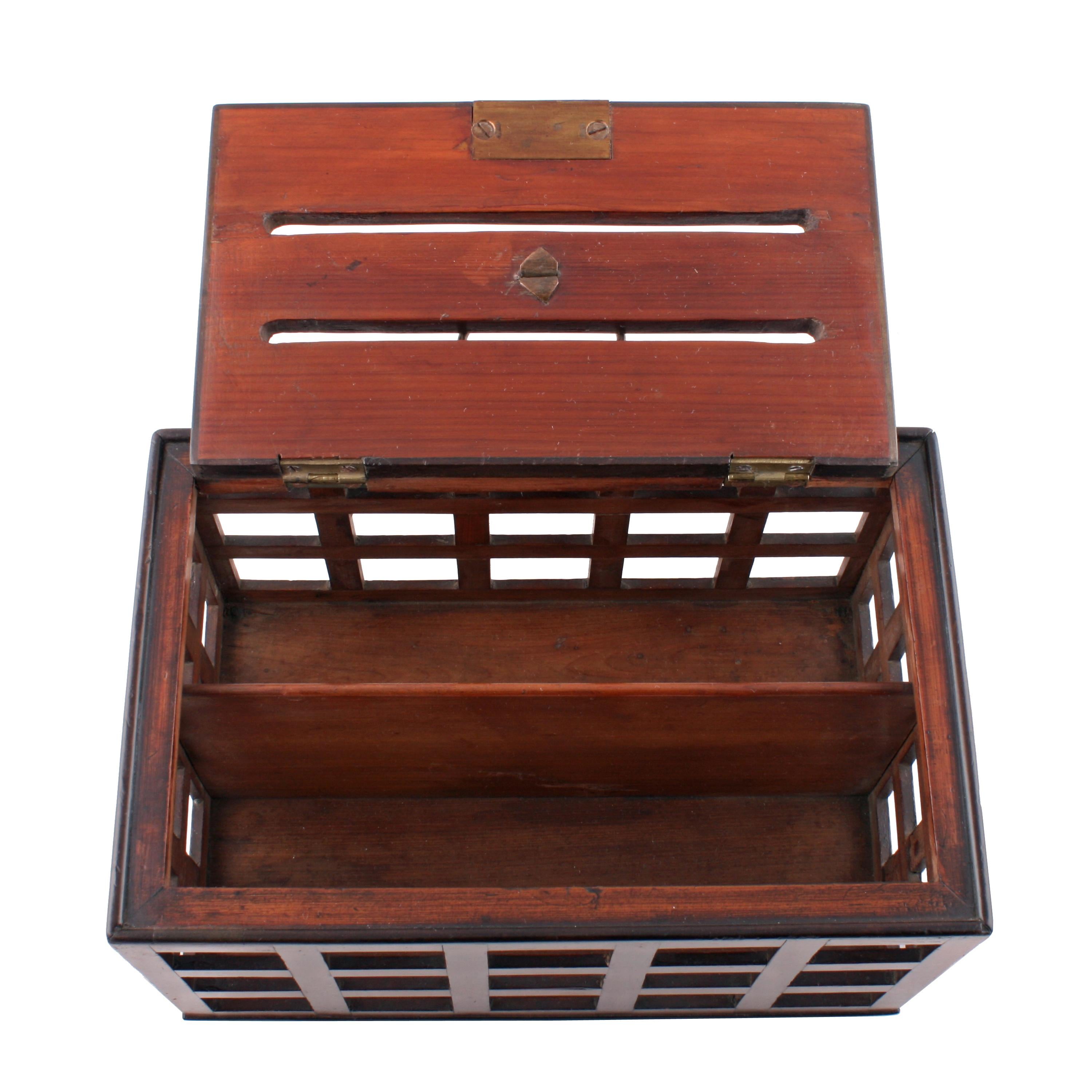 Cedar Regency Desk Top Letter Box For Sale