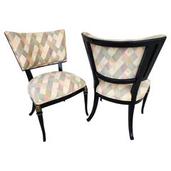 Vintage Grosfeld House Regency Dining Accent Chairs 