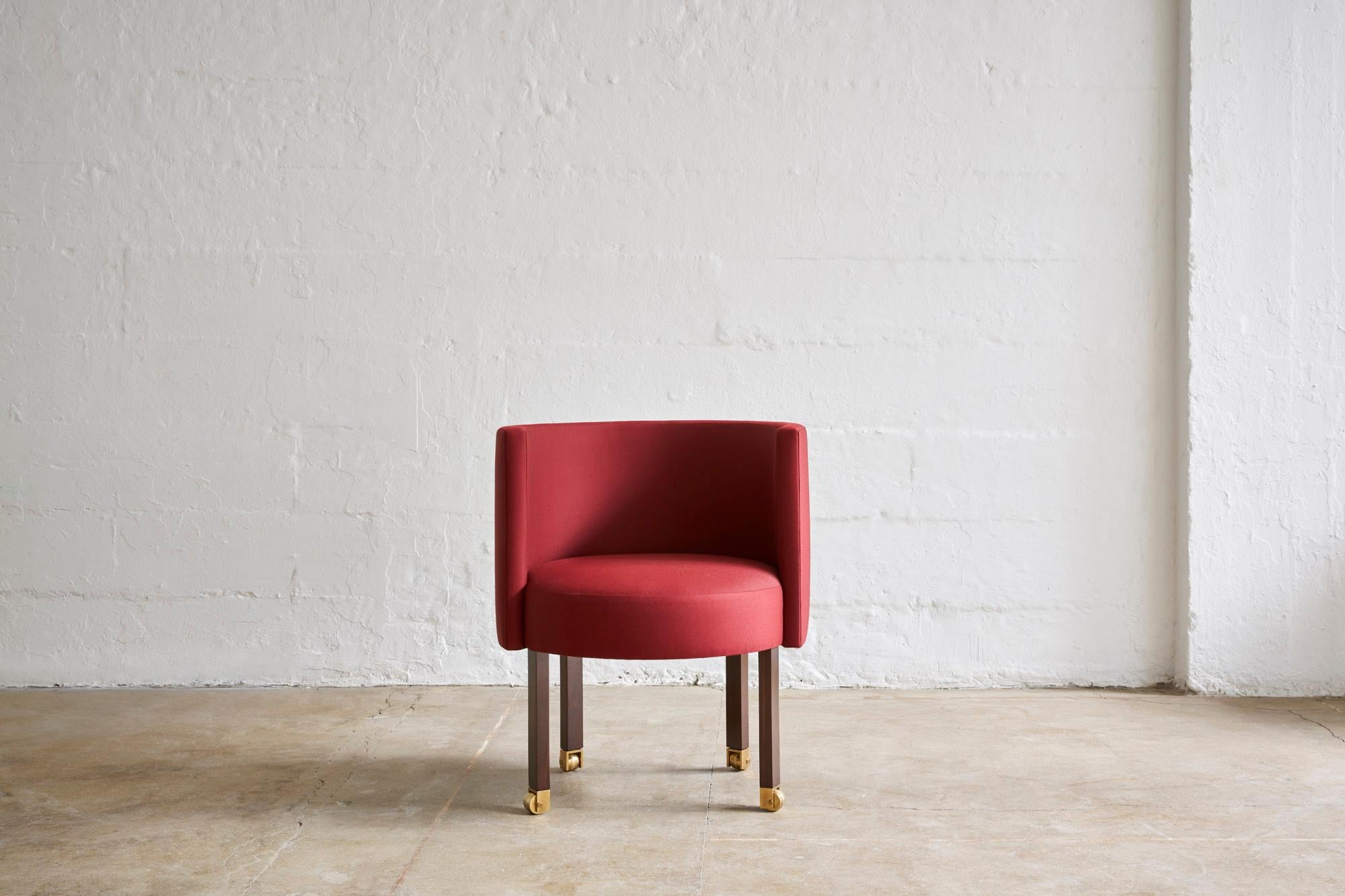 burgundy upholstered dining chairs