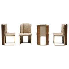 Chaises de salle à manger Regency de Romeo Rega, Italie, 1970