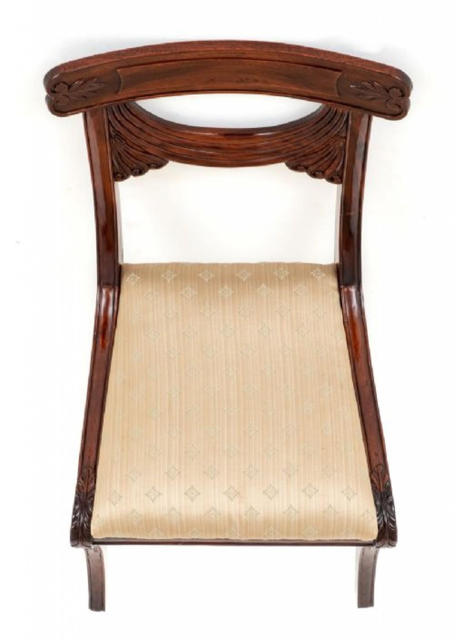 Regency Dining Chairs Set 10 Mahogany In Good Condition In Potters Bar, GB