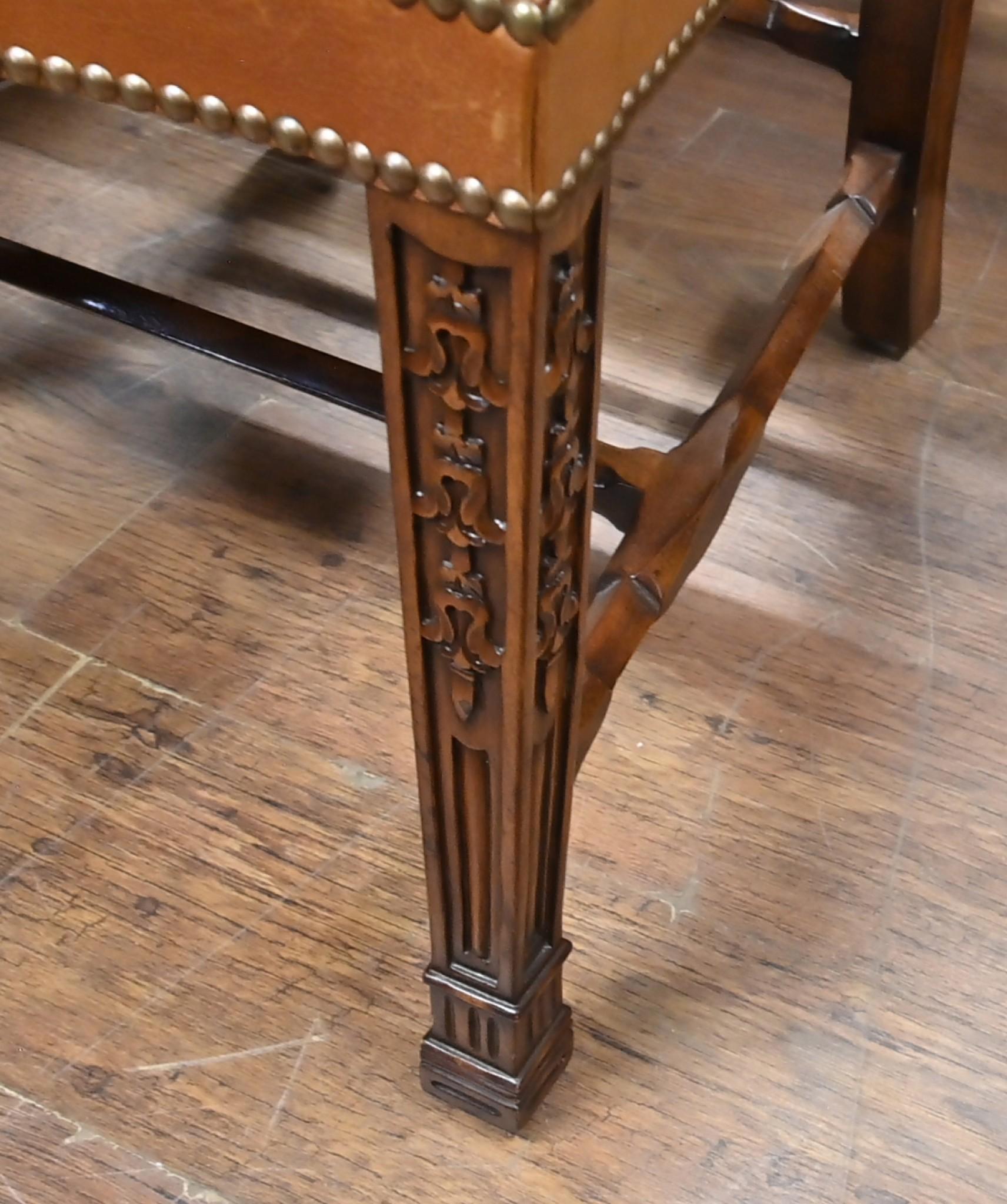Regency Dining Set Pedestal Table and Chippendale Chairs 1