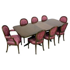 Regency Dining Table and Matching Chairs Suite Mahogany 8 Seater