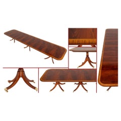 Regency Dining Table Extending 16 Feet Mahogany