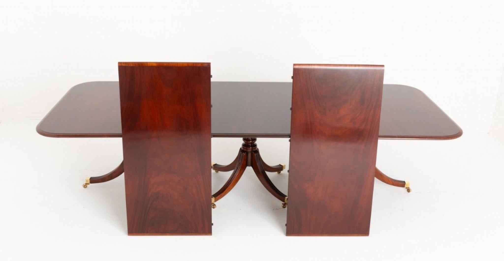 Regency Revival Regency Dining Table Mahogany 18 Seater Pedestal Tables