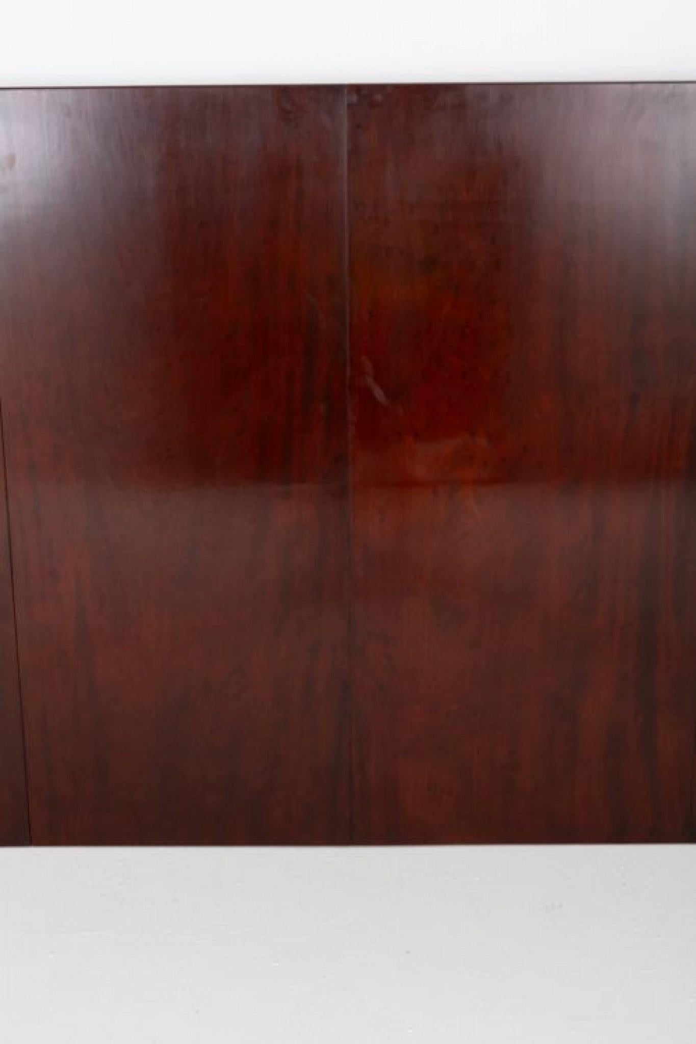 Mesa de Comedor Regencia - Caoba 2 Pedestales Periodo Antiguo en venta 10