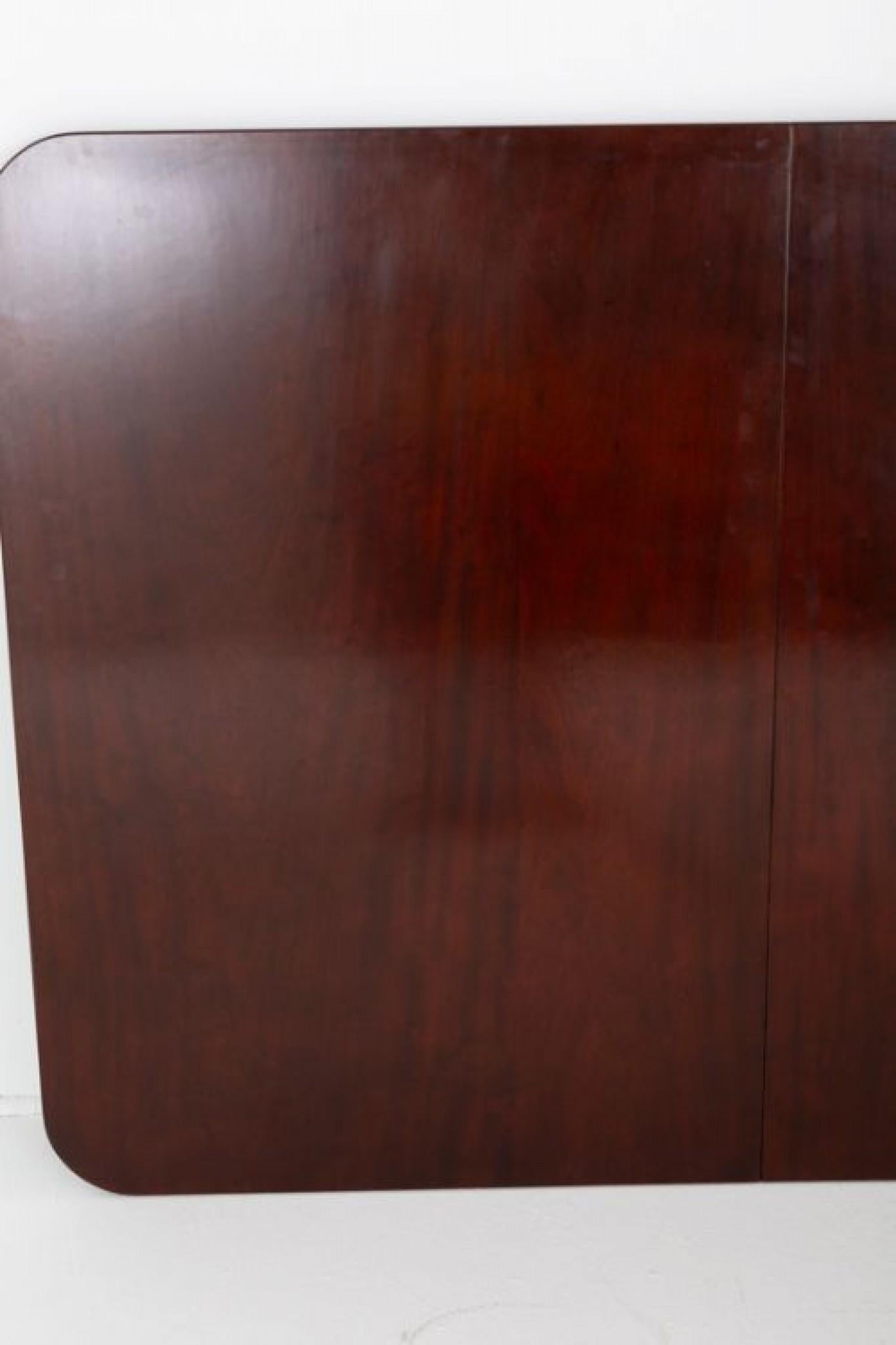 Mesa de Comedor Regencia - Caoba 2 Pedestales Periodo Antiguo en venta 11