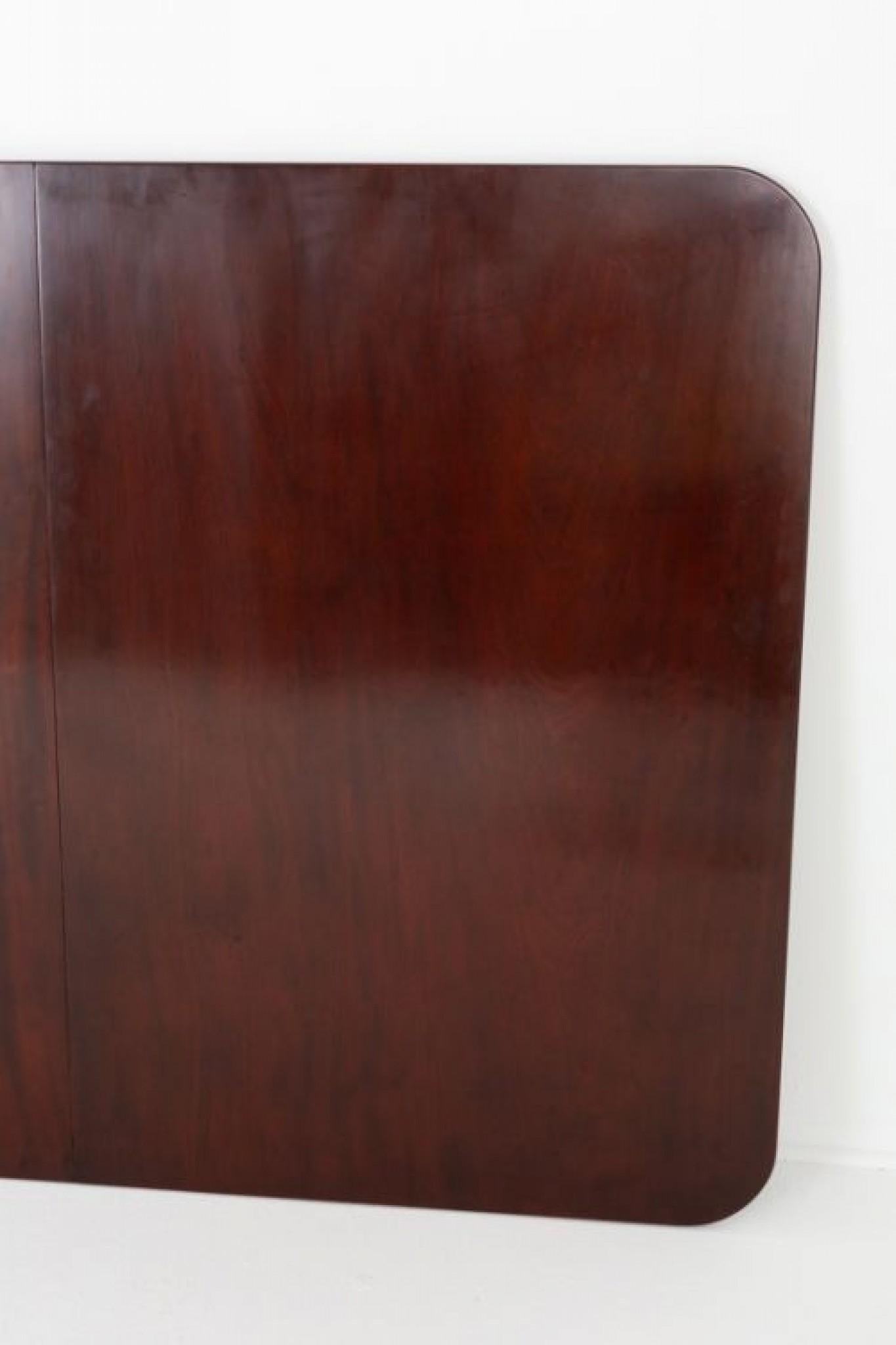 Mesa de Comedor Regencia - Caoba 2 Pedestales Periodo Antiguo en venta 12