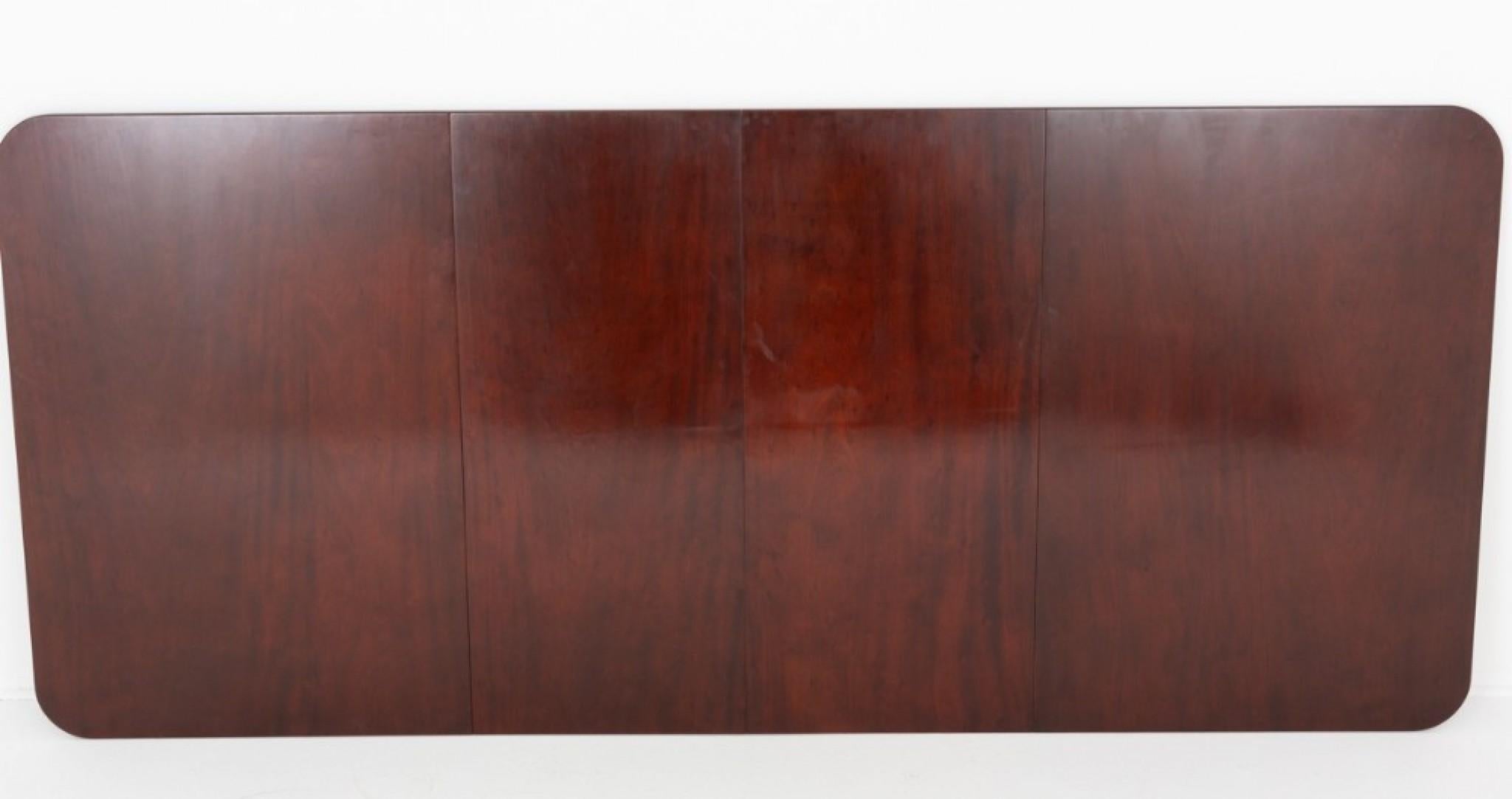 Mesa de Comedor Regencia - Caoba 2 Pedestales Periodo Antiguo en venta 2