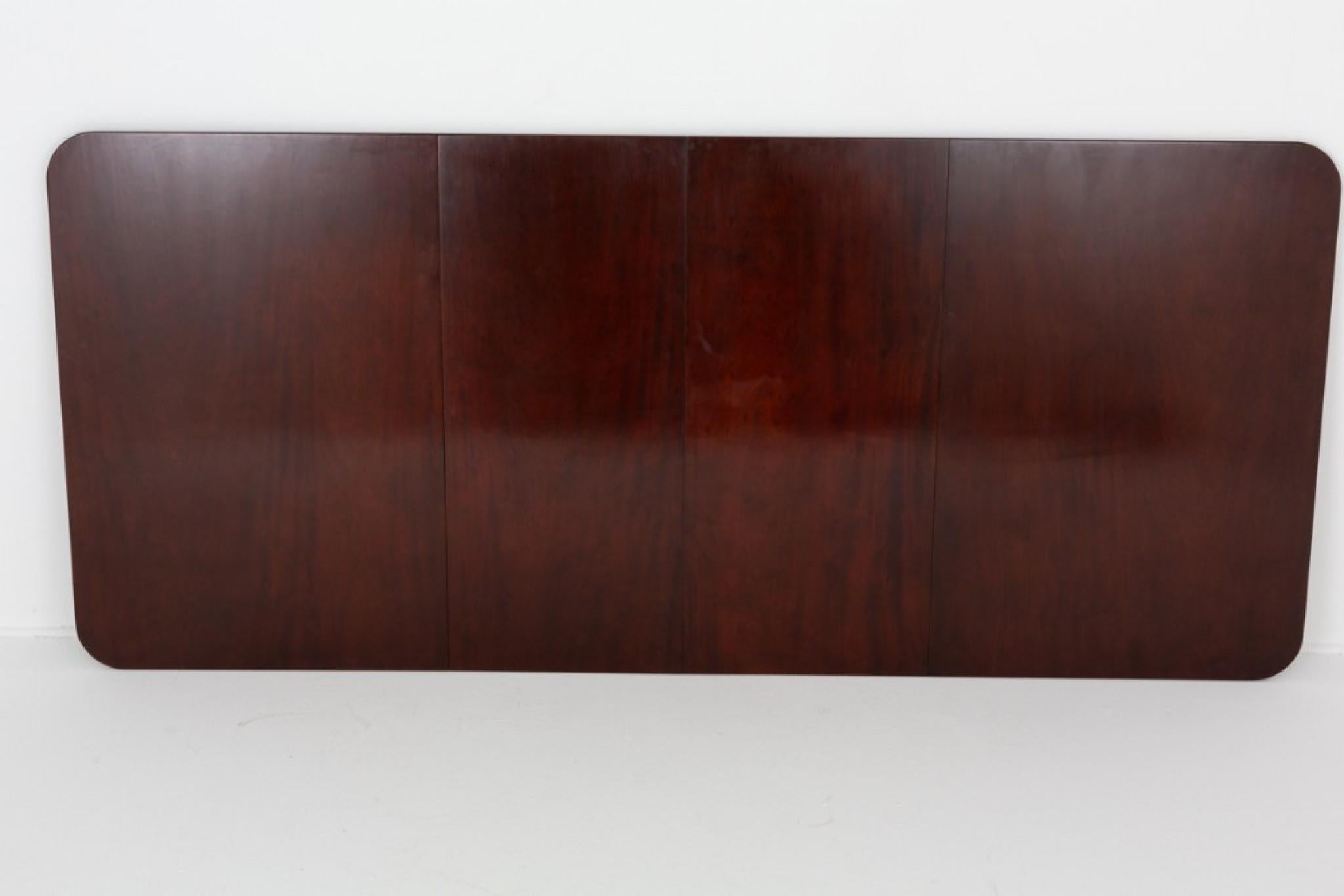 Mesa de Comedor Regencia - Caoba 2 Pedestales Periodo Antiguo en venta 3
