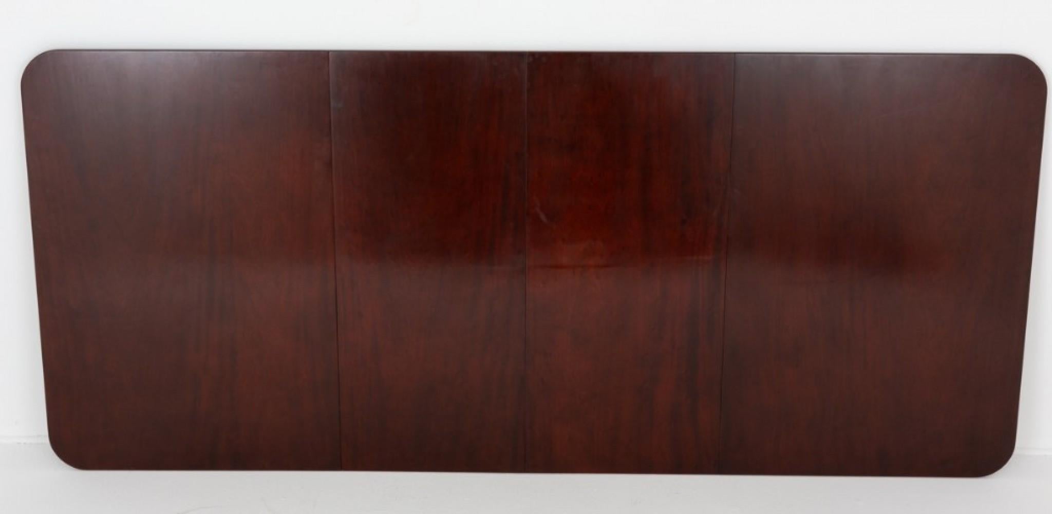 Mesa de Comedor Regencia - Caoba 2 Pedestales Periodo Antiguo en venta 4