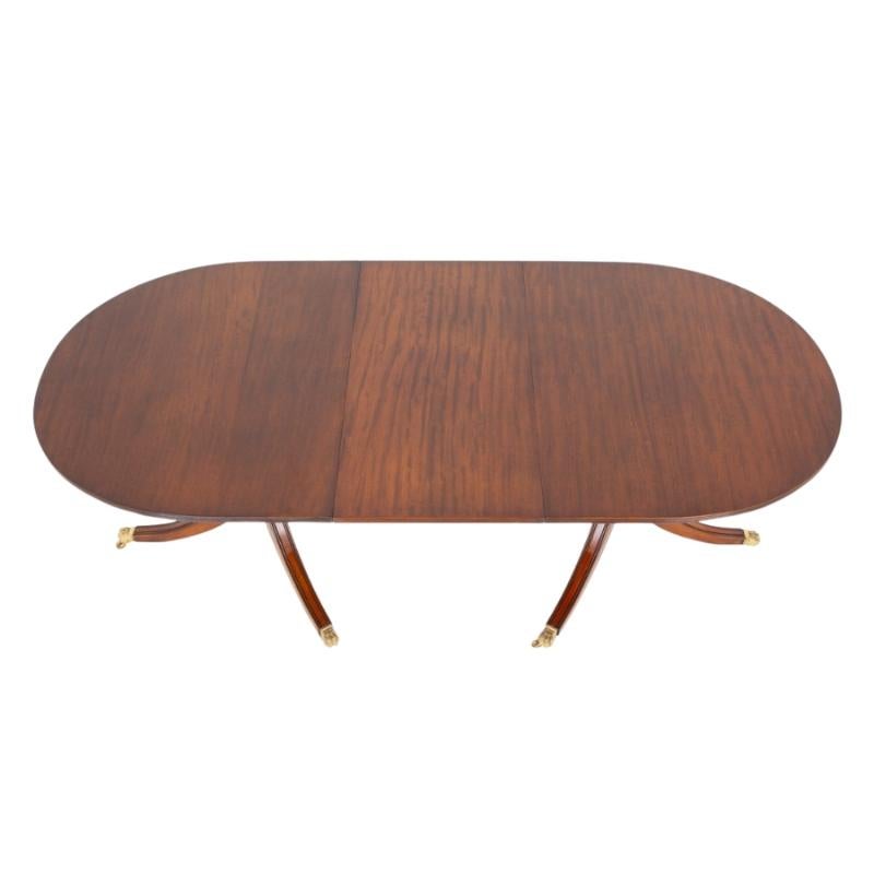 Regency-Esstisch Mahagoni Sockel Sitze 8 - 10 im Zustand „Gut“ im Angebot in Potters Bar, GB