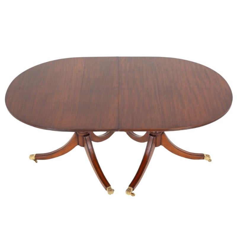 Regency-Esstisch Mahagoni Sockel Sitze 8 - 10 im Angebot 2