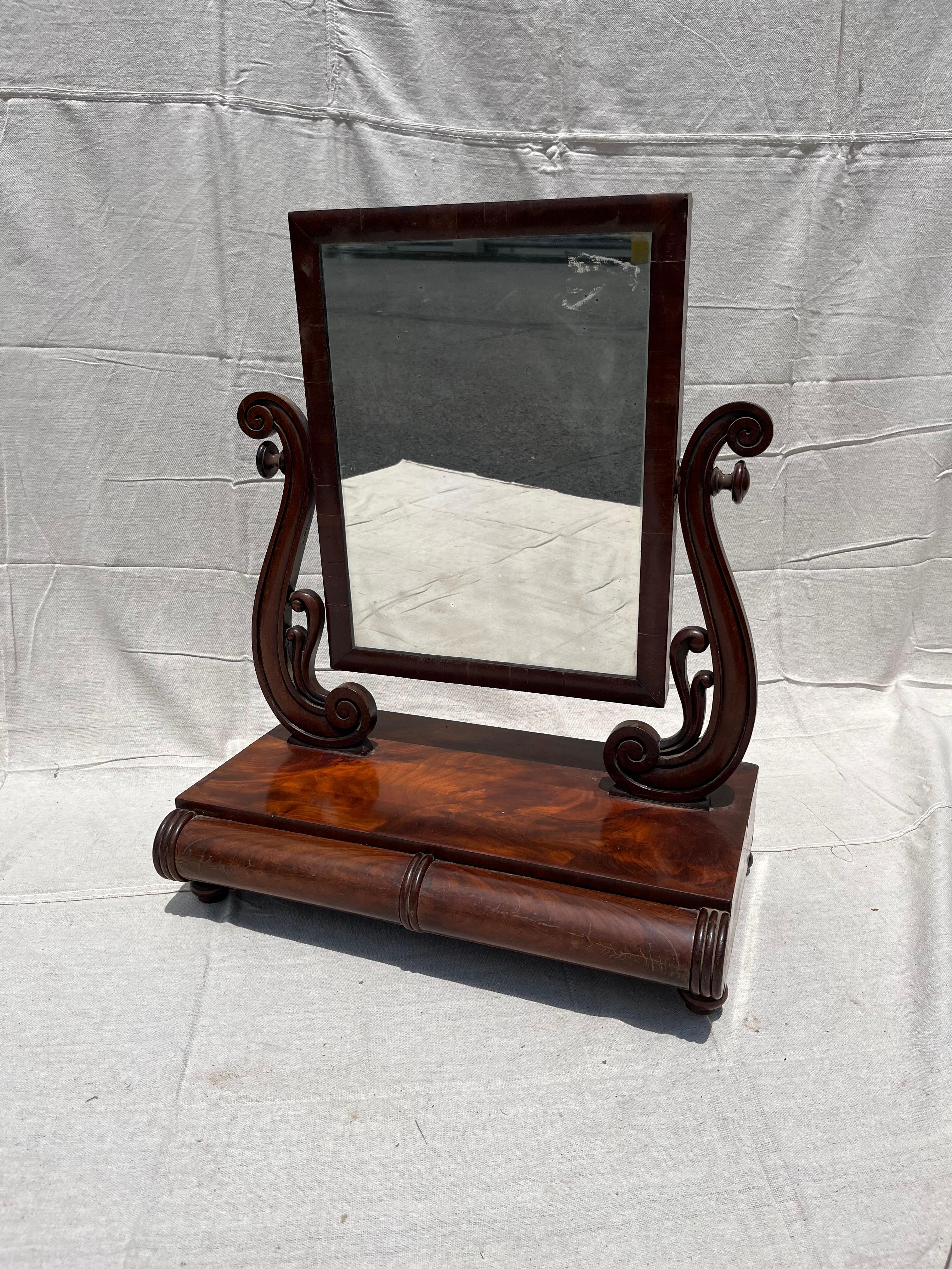 English Regency Dressing Mirror, circa 1840