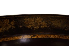 Regency Ebonised & Gilt Oval Tray