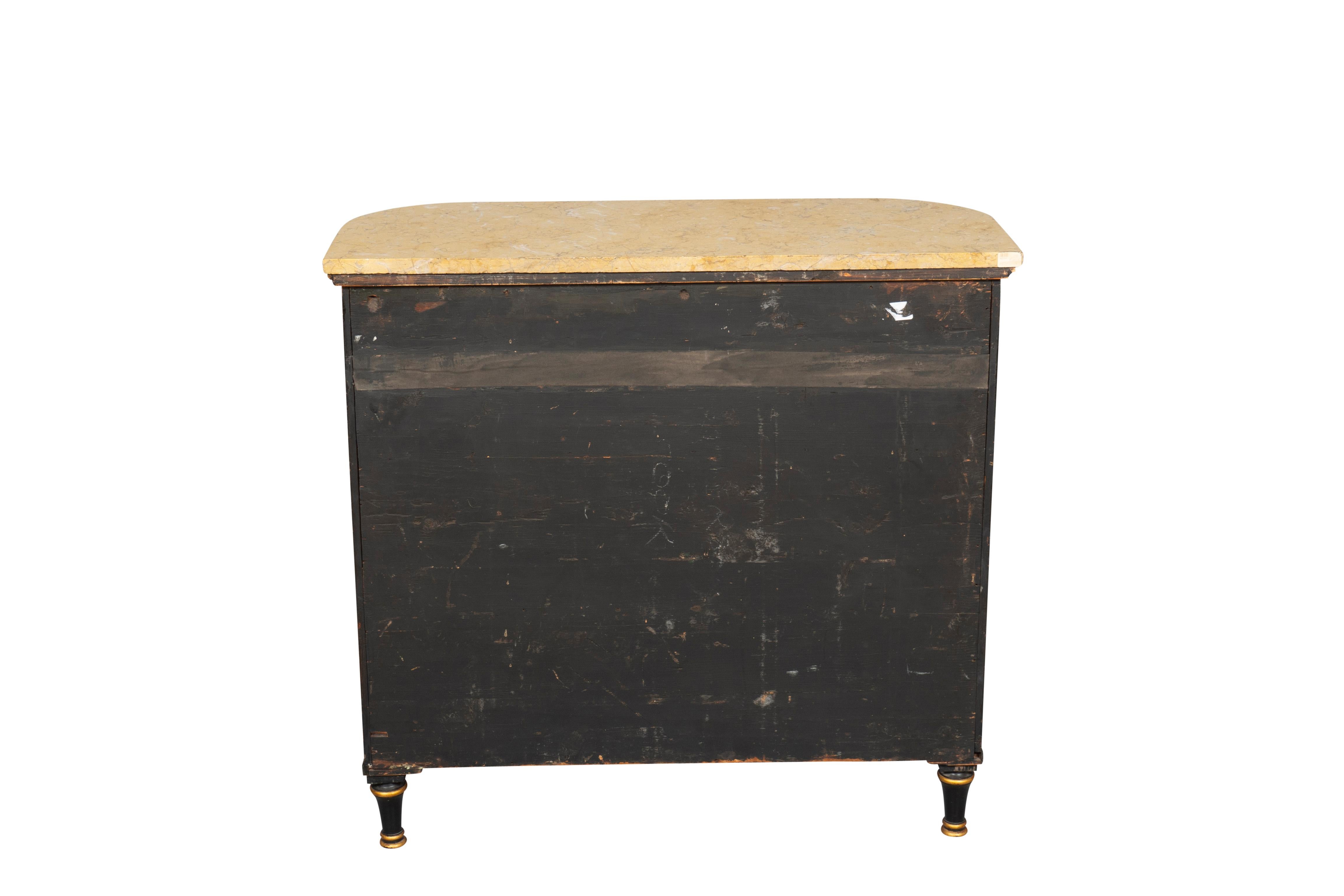 19th Century Regency Ebonized and Giltwood Credenza For Sale