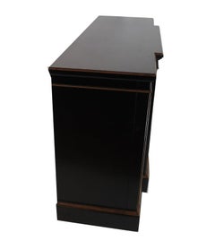 Regency Ebonized Bookcase with Gilt Detail