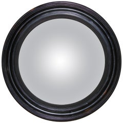 Regency Ebonized Convex Mirror