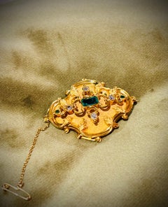 REGENCY EMERALD & DIAMOND Brooch, Circa 1830