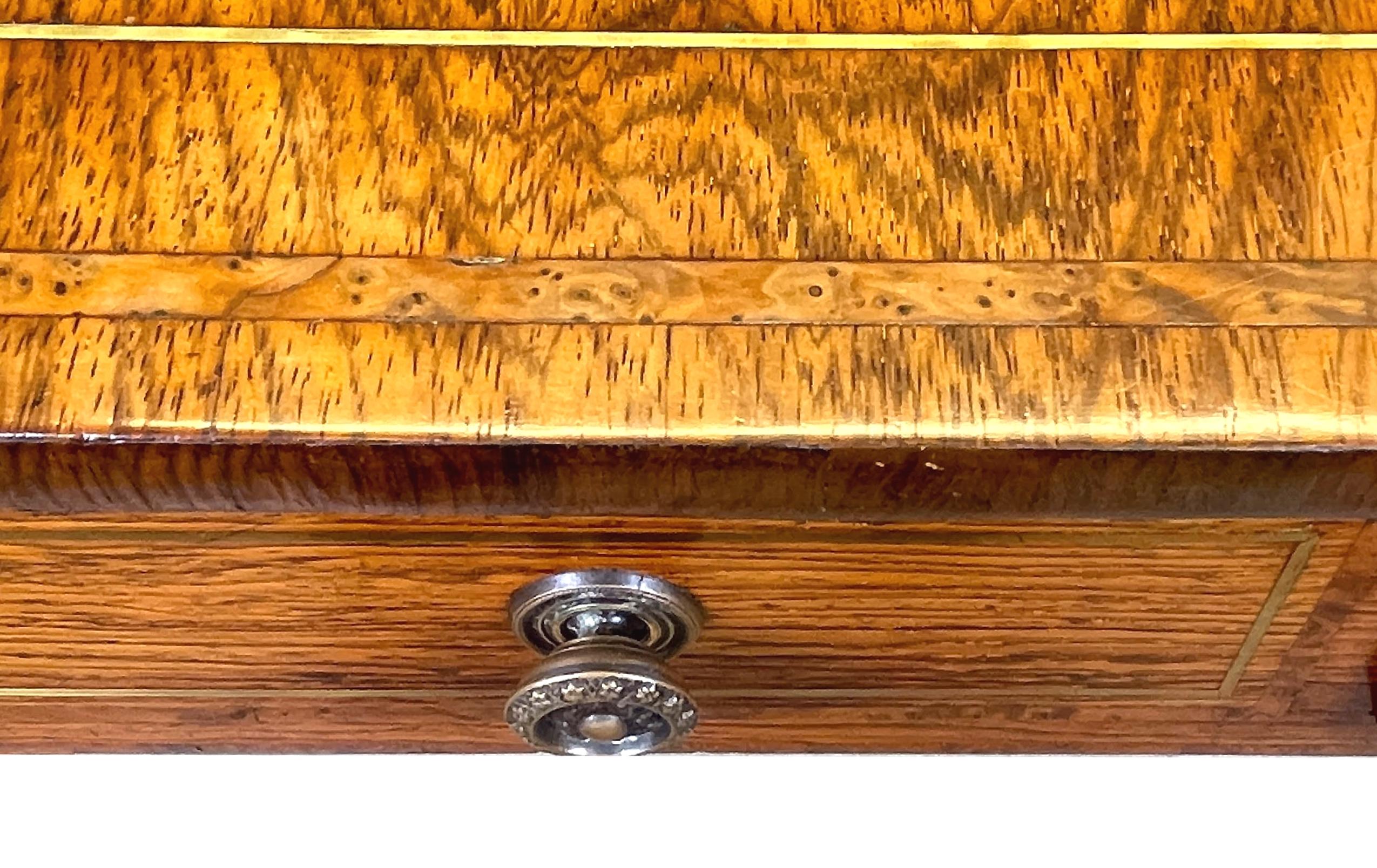 Regency English 19th Century Rosewood & Yew Sofa Table 8
