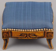 Regency English Antique Gilded Footstool