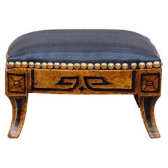 Regency English Antique Gilded Footstool