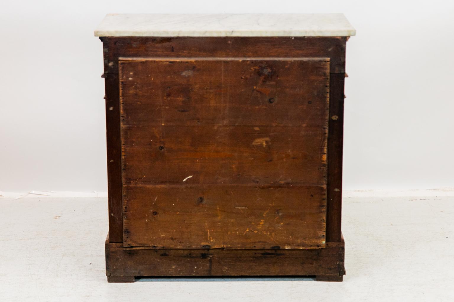 Regency English Marble Top Console Table For Sale 3