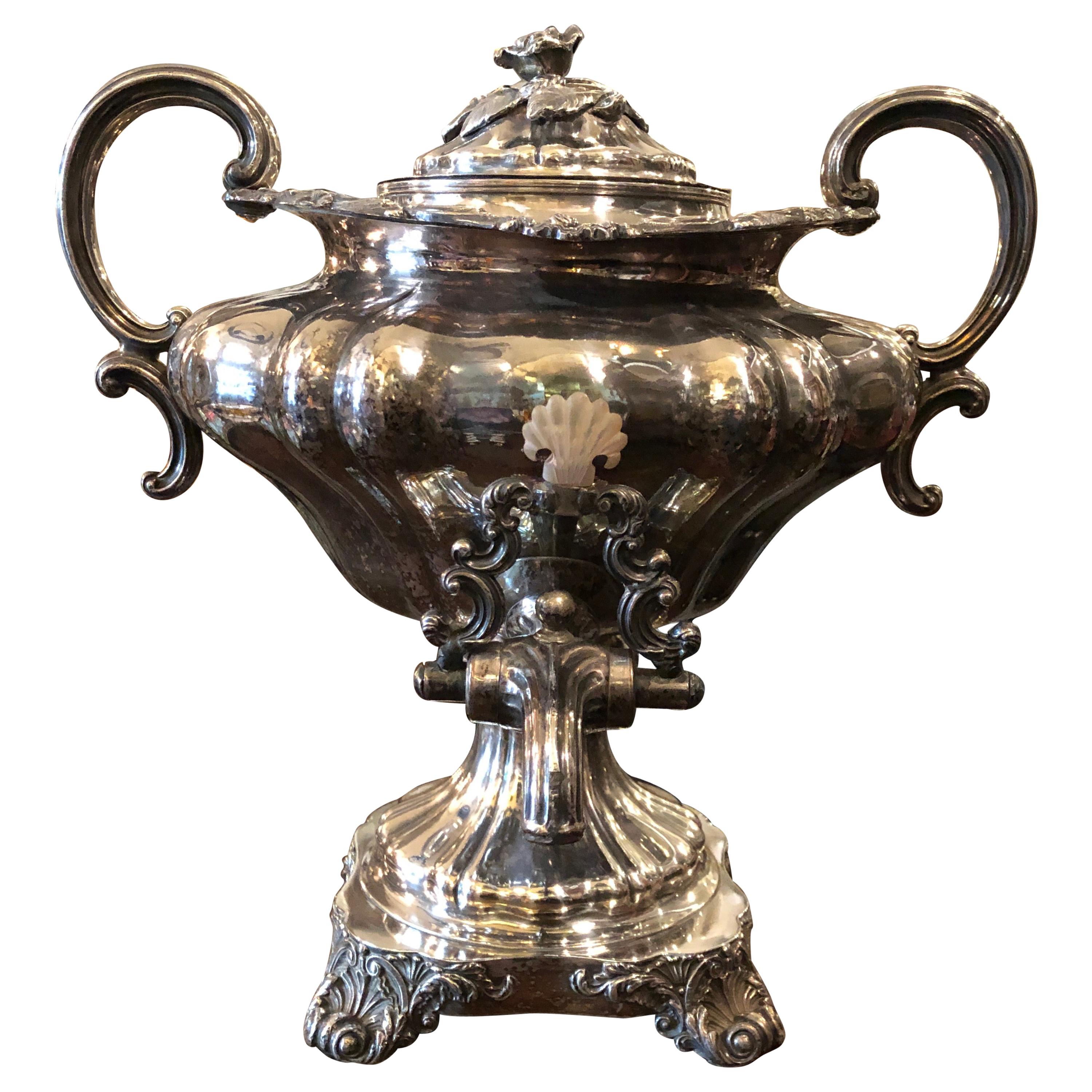 Regency English Old Sheffield Plate Samovar, circa 1820