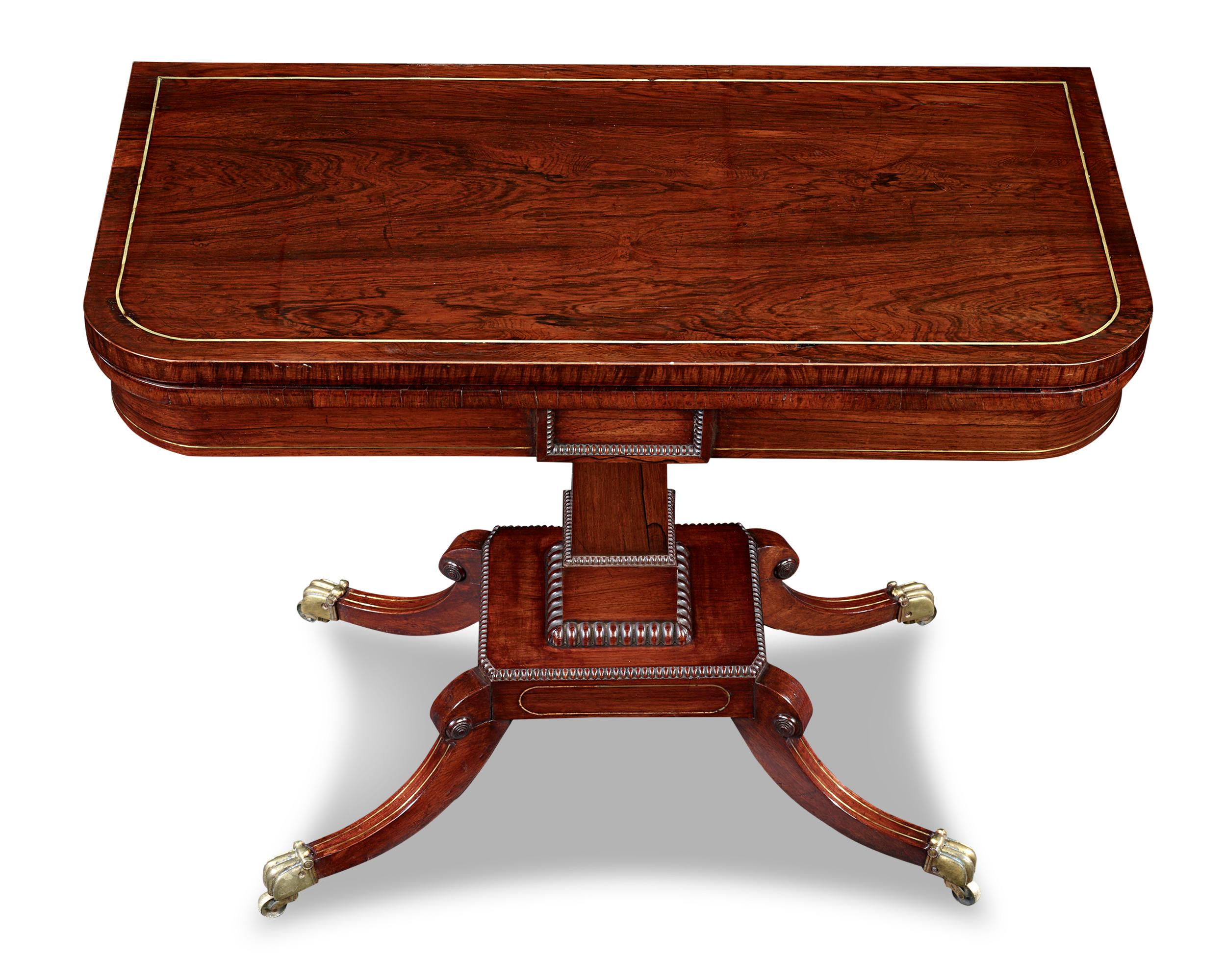 English Regency-Era Card Table For Sale