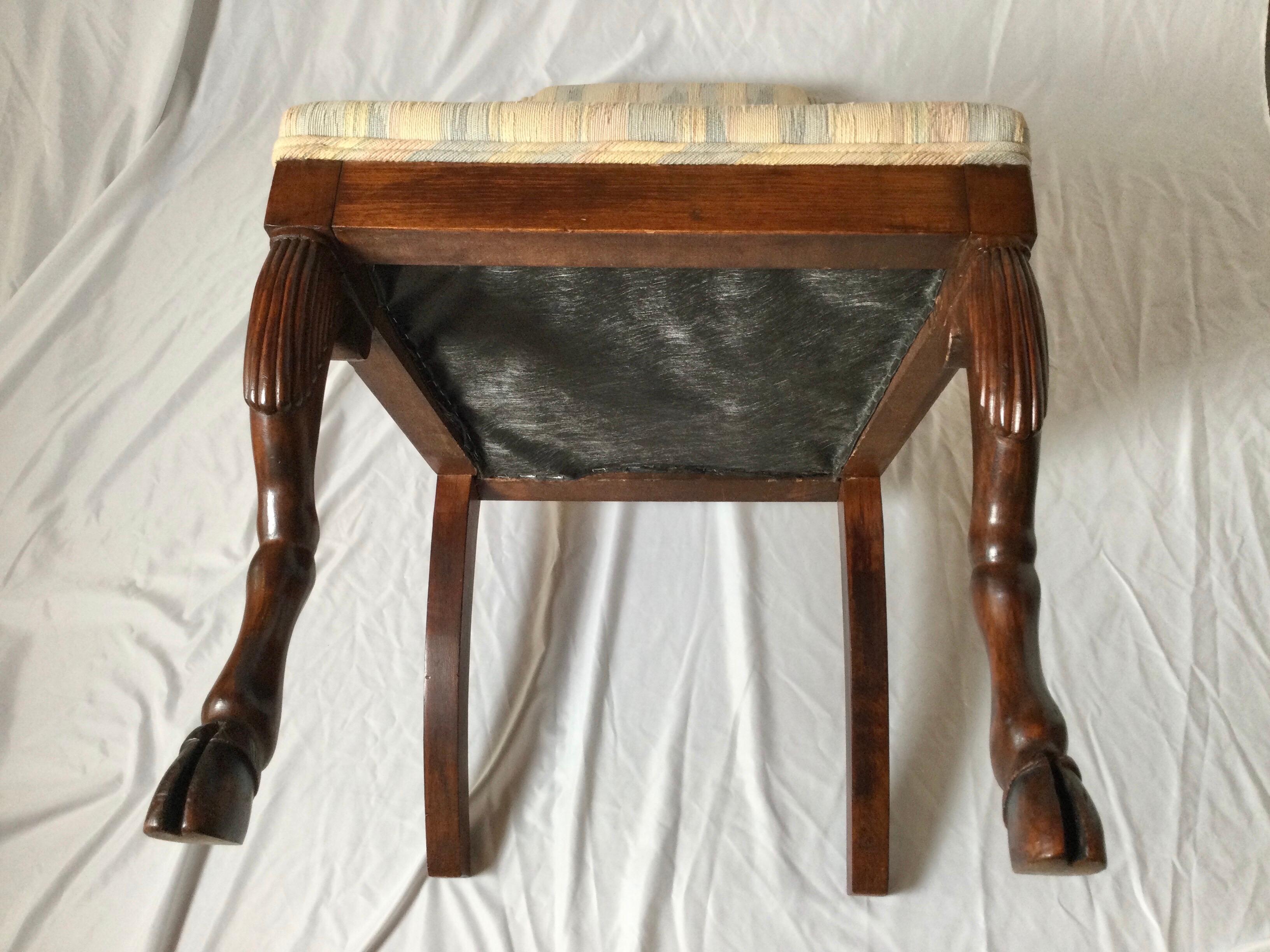 Regency Era Side Chair with Goat Hoof Front Legs For Sale 1