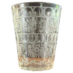 Regency Etched Glass Vase, 19th Century