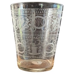 Regency Etched Glass Vase, 19th Century
