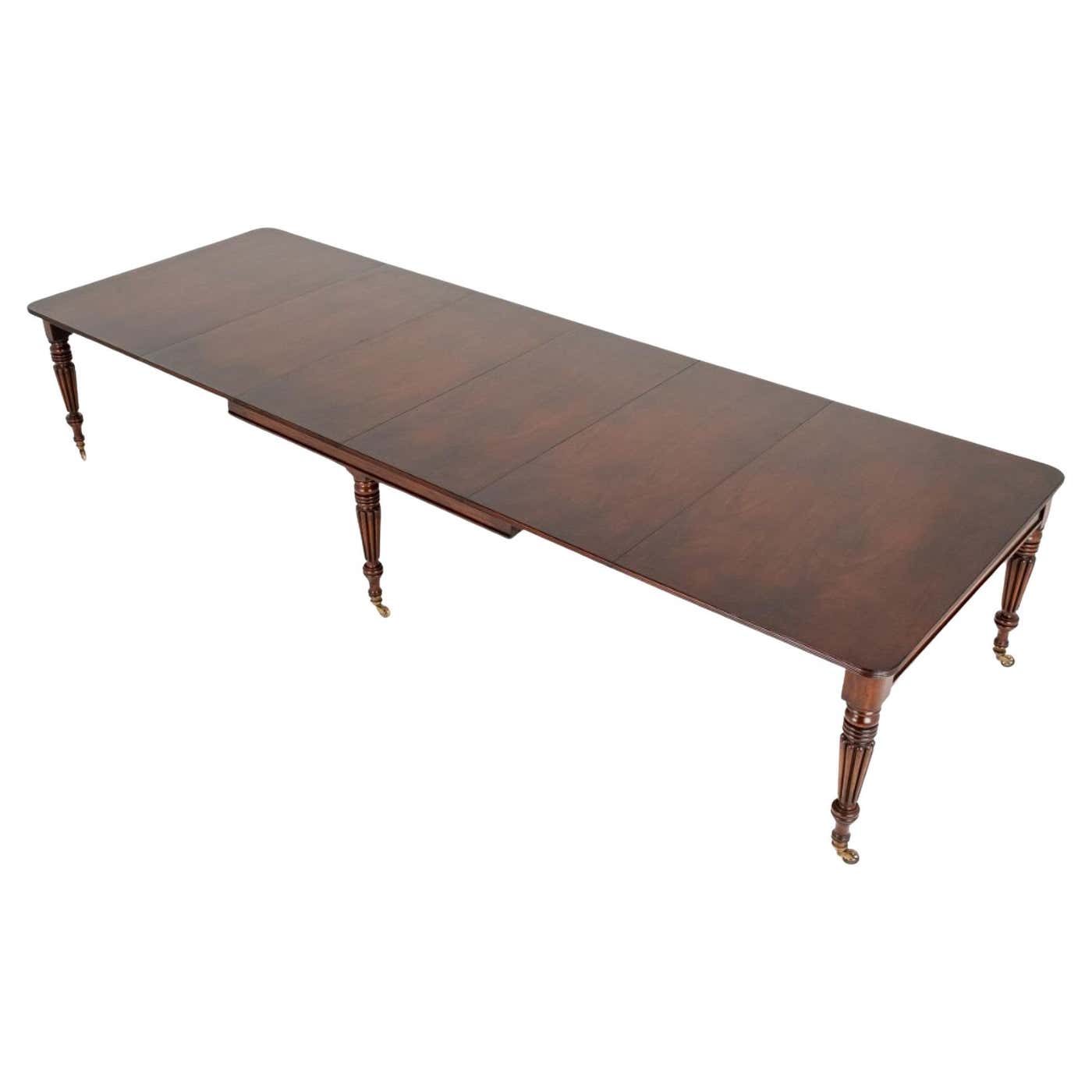 Regency Dining Table Regency Extending Dining Table Mahogany Antique For Sale at 1stDibs
