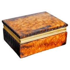 Regency Faux alabaster vanity box by Romano Bianchi, Italy, 1970's
