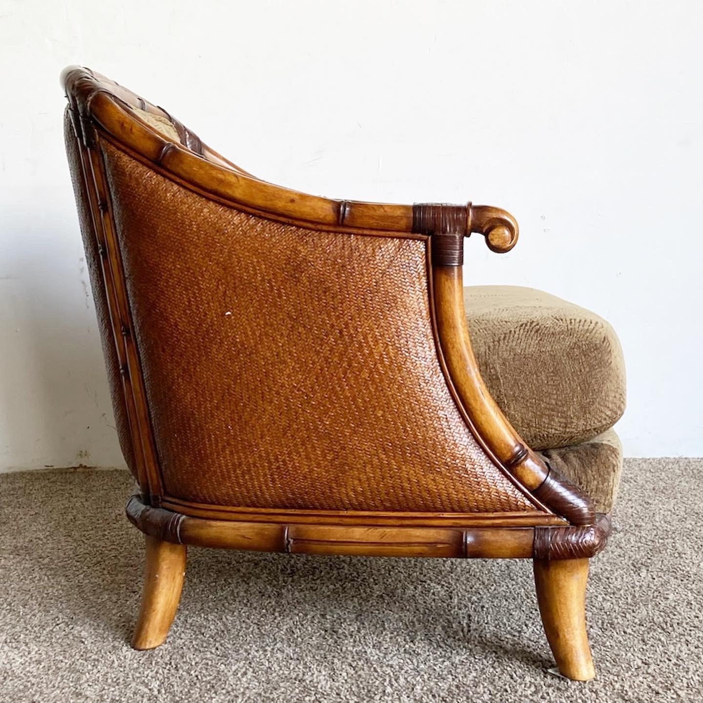 Regency-Sessel aus Kunstbambus von Schnadig im Angebot 2