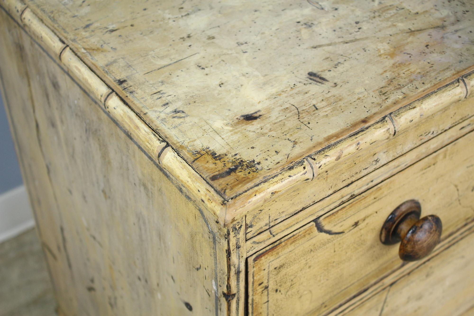 Regency Faux Bamboo Chest with Original Paint 2