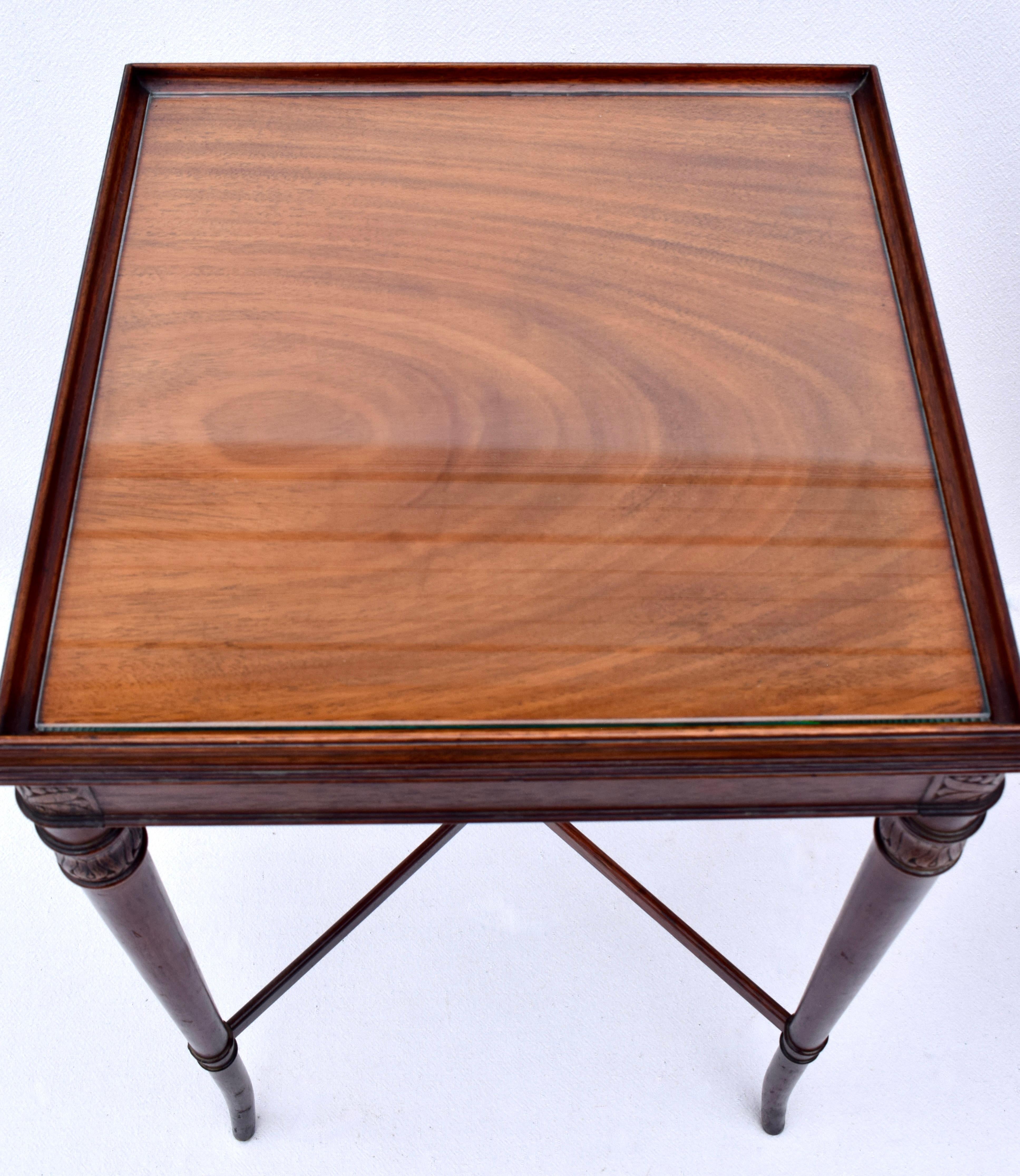 Regency Faux Bamboo Side Tables For Sale 4